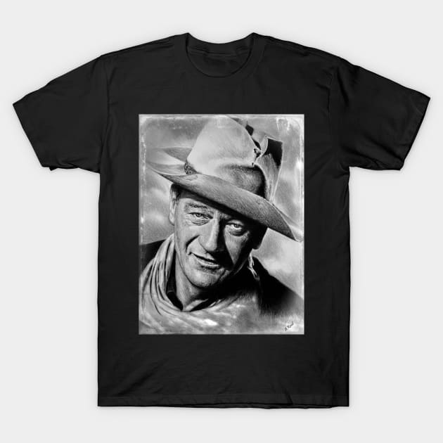 John_Wayne T-Shirt by Anung